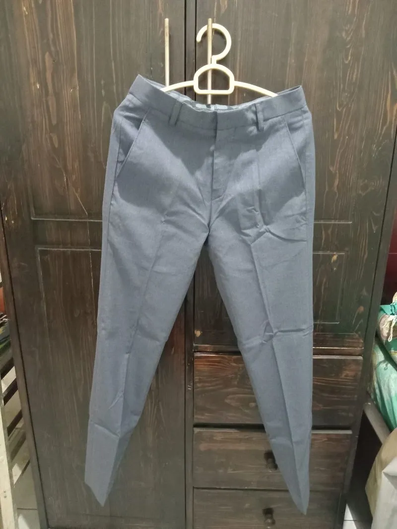 Formal Pants Blue Men Celana Kantor Bahan Pria Biru Dongker photo 1
