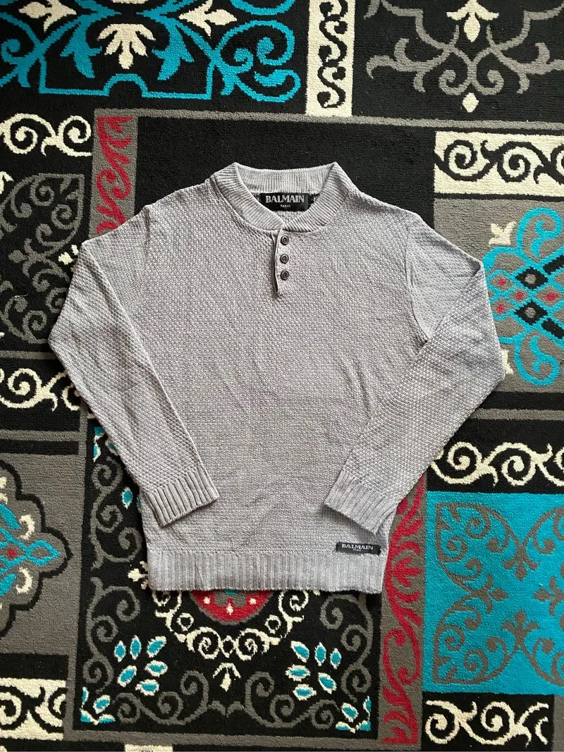 Vintage Balmain Waffle Longslevee Rajut photo 1