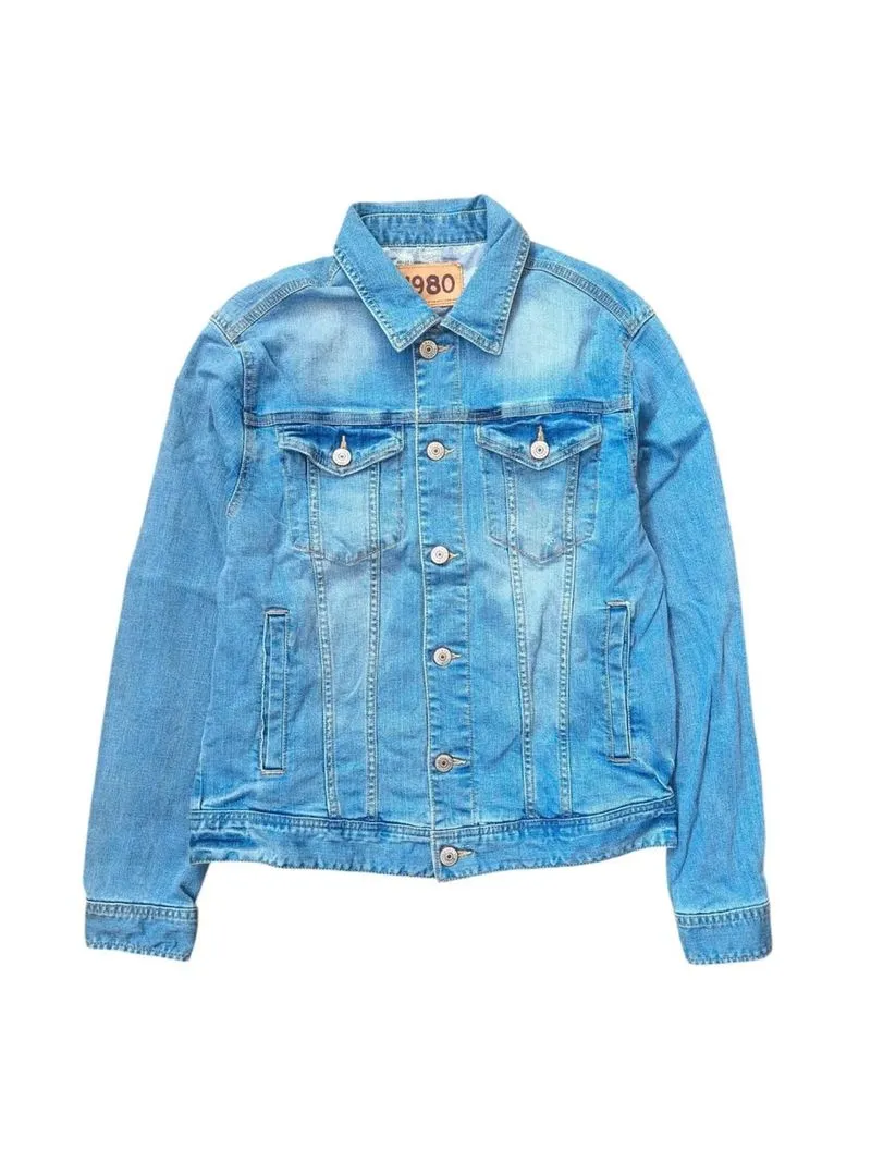 SPAO - Jaket Jeans Jaket Denim Pria Biru Size M photo 1