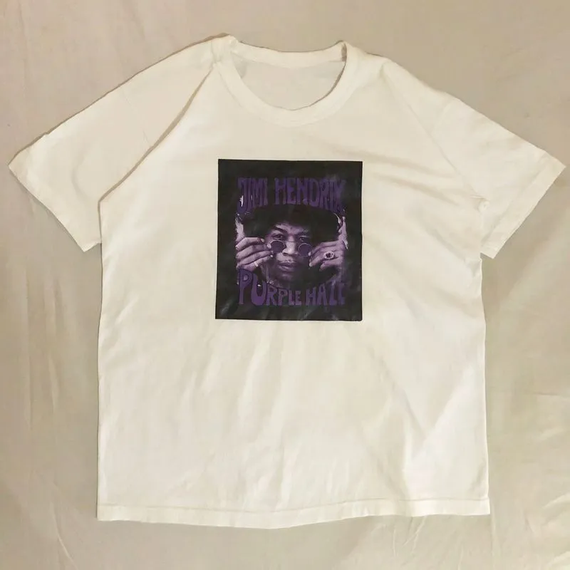 Vintage Streetwear T-shirt Pria purple white photo 1