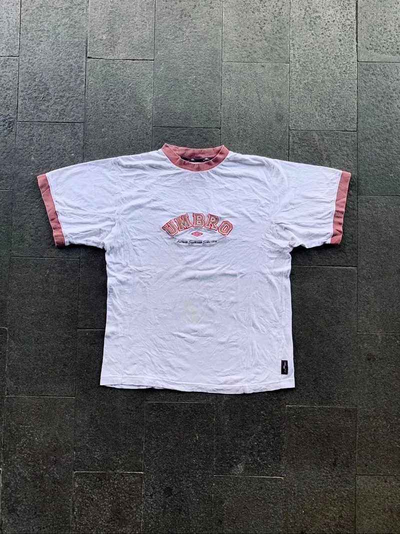 90s VINTAGE UMBRO RINGER TEE photo 1
