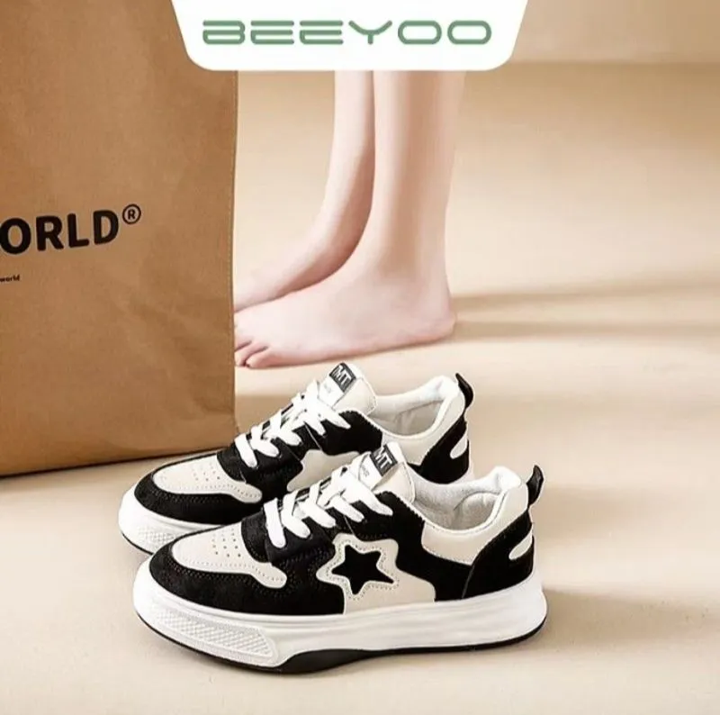 Sport Sneakers Wanita Sepatu Jogging Fashion Cewek Kekinian photo 1