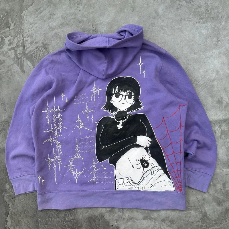 1on1 GAP SHIZUKU Hoodie Rework Handmade Painted photo 1