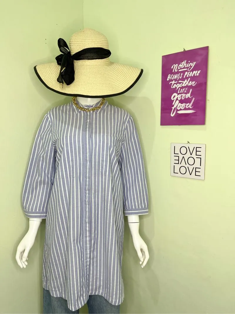Kemeja Fashion Tunik Stripe photo 1