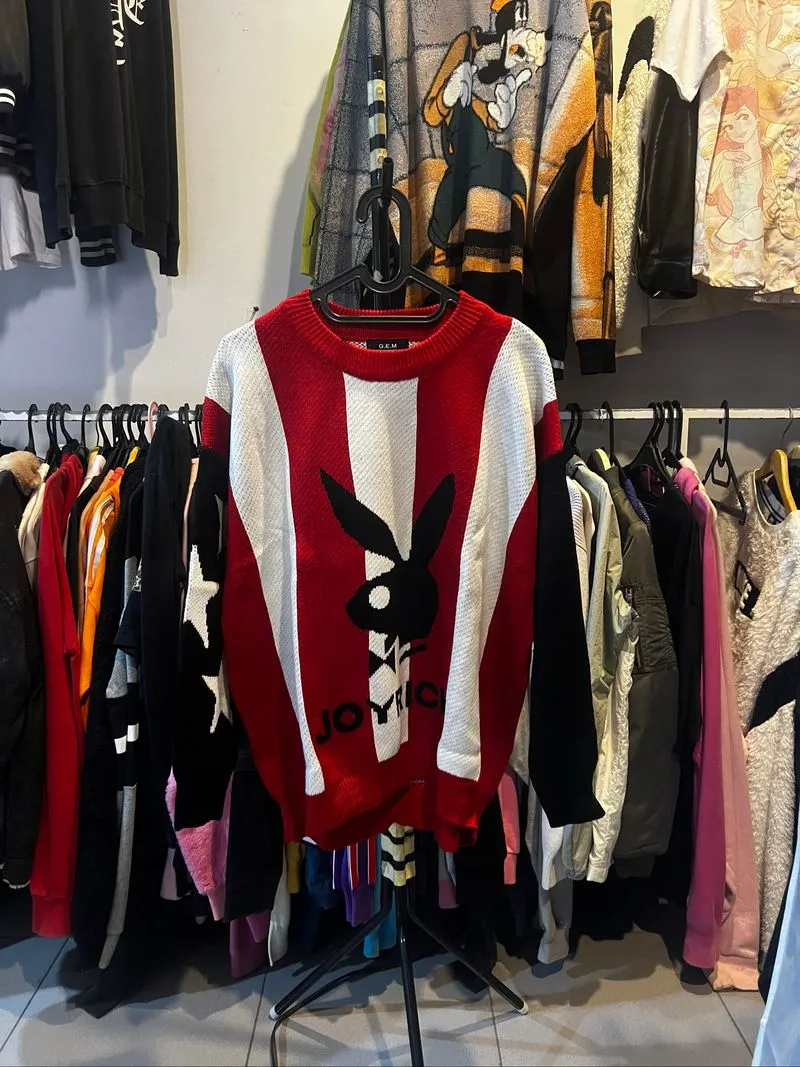 Sweater rajut motif//vintage knitwear photo 1