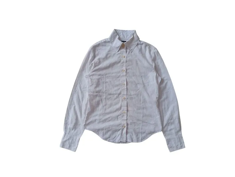 Armani white collar button shirt photo 1