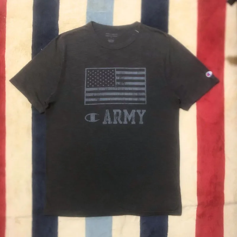 Vintage 00s Champion ARMY T-Shirt photo 1