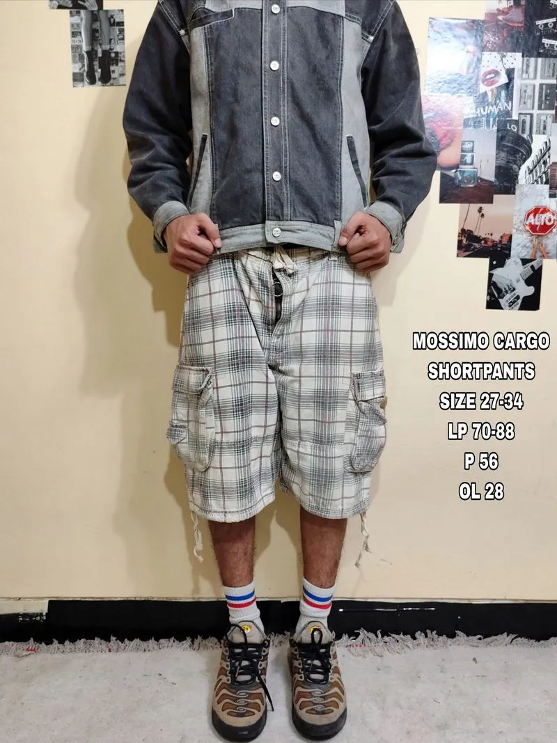 Mossimo Japan Cargo Pants Plaid Ballon photo 1