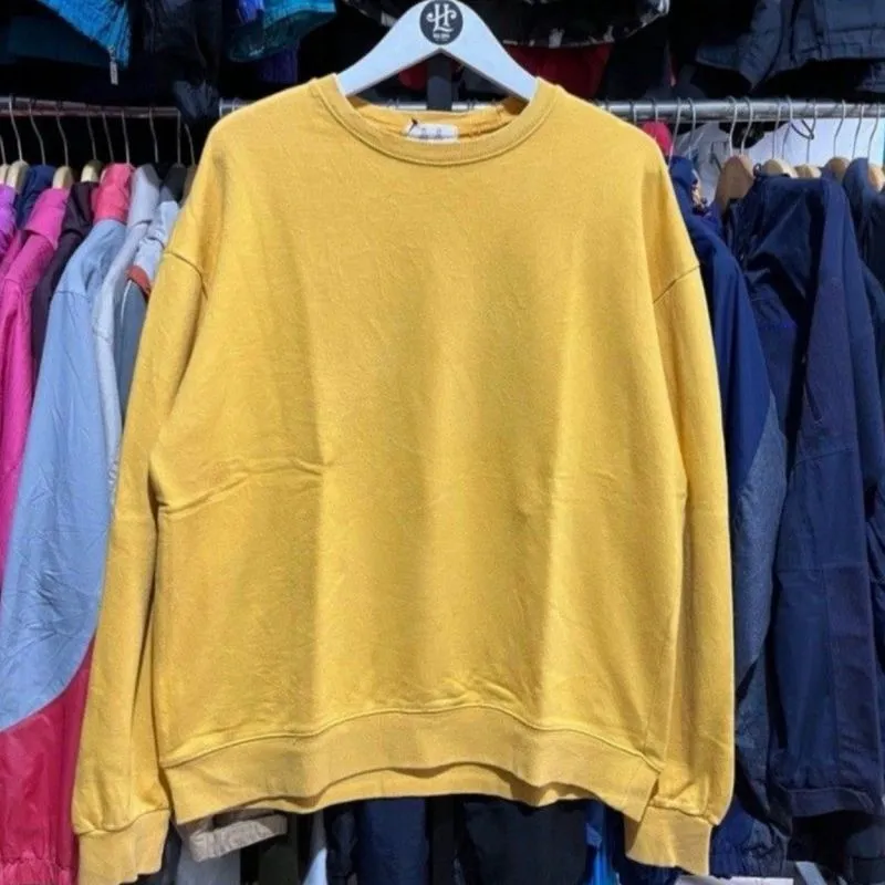 Size XL-XXL | Men’s Wear Store Korea Mustard Crewneck Drop S photo 1