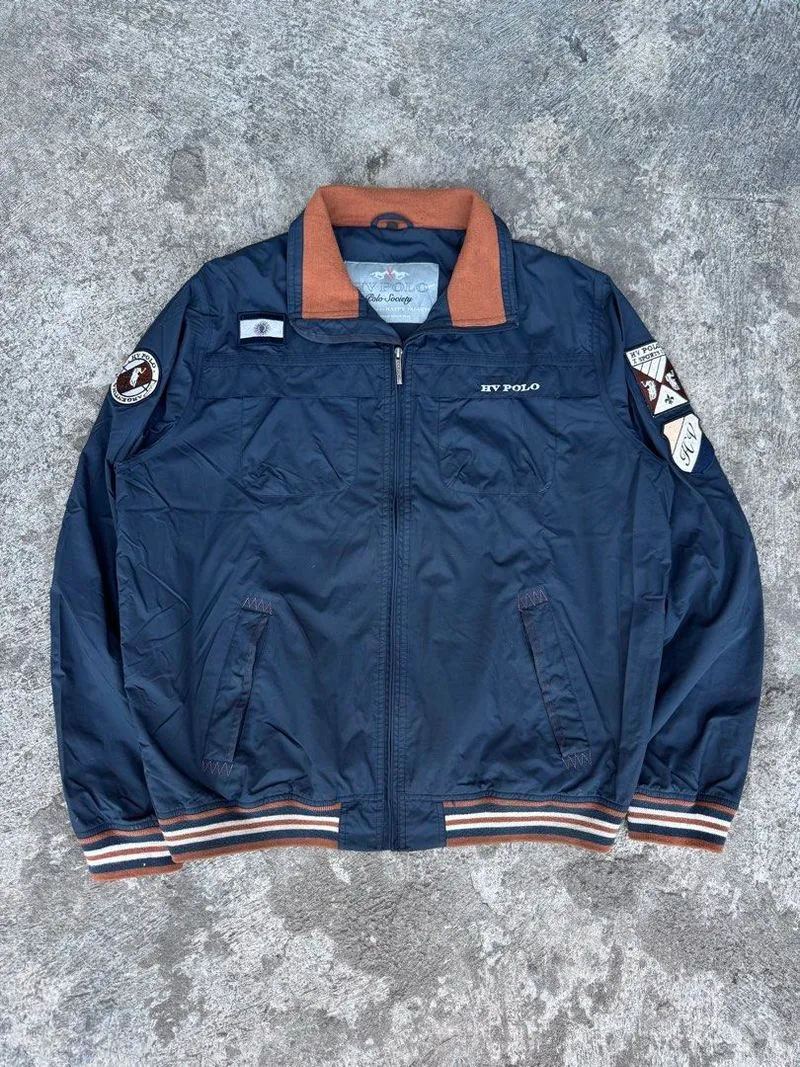 Jaket Polo HV Society Navy Rare Casual photo 1