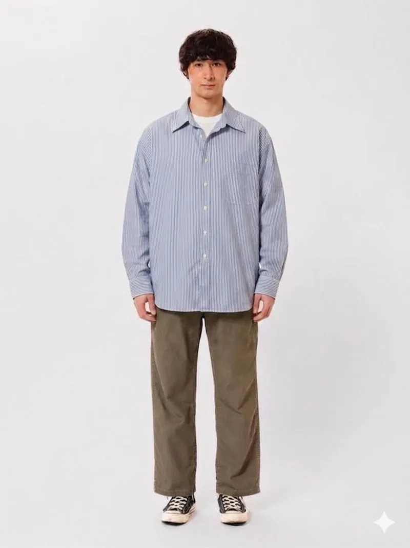 Valino Napoli Striped Shirt Blue 🛒 photo 1