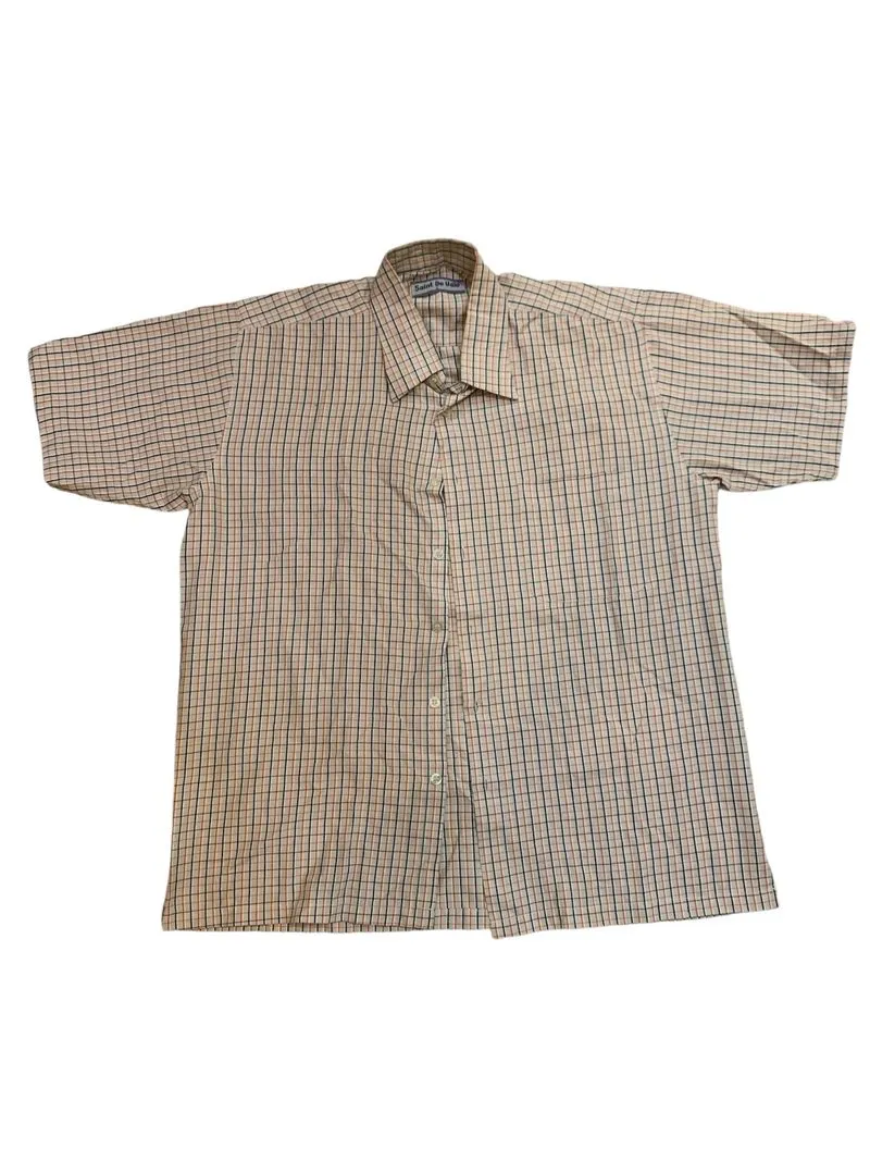Y2K Casual Formal shirt Pria tan photo 1