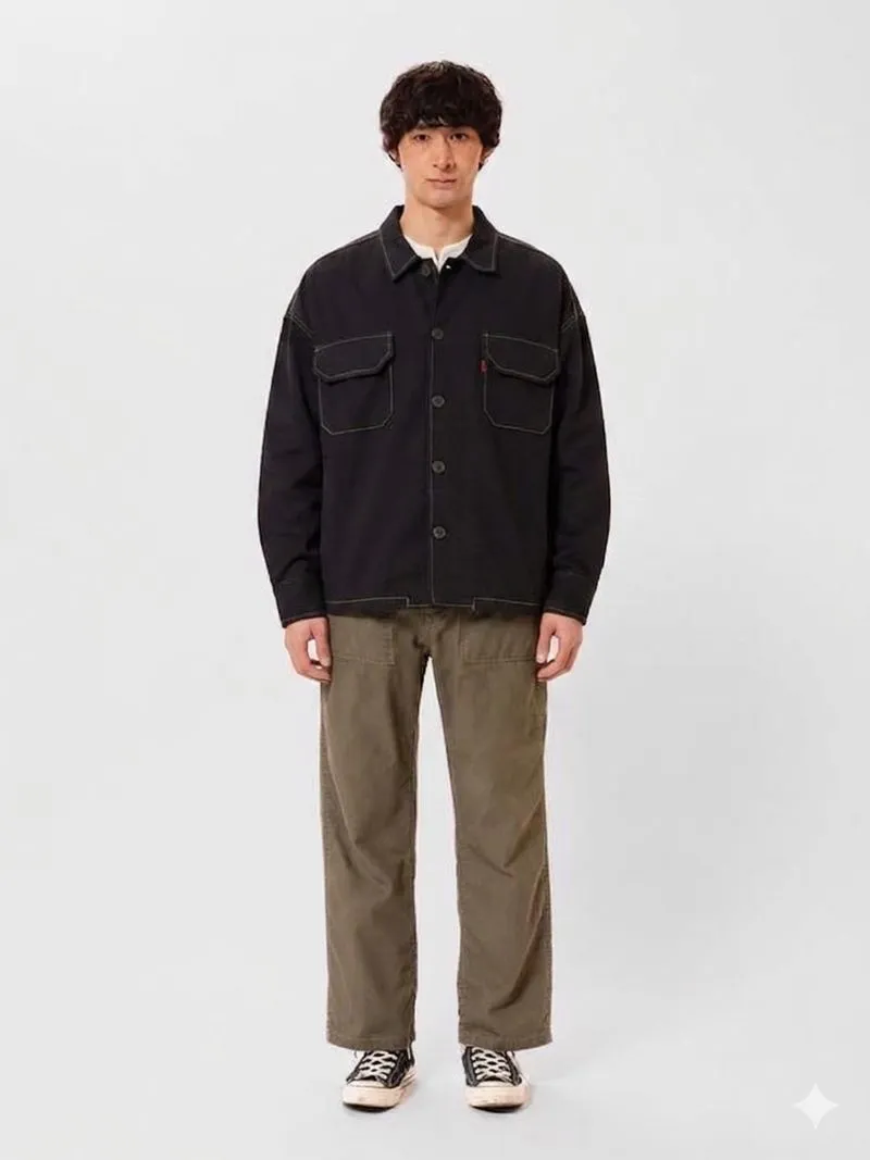 Outer Black Blank Double Pocket  photo 1