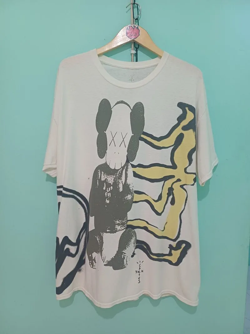 Kaos Travis Scott Cactus Jack x KAWS For Fragment  photo 1