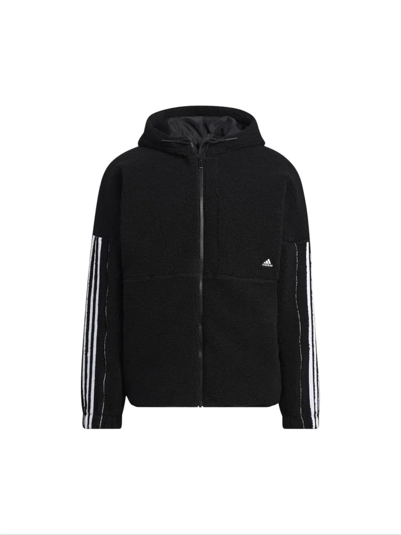 ADIDAS 3 STRIPES REFLECTIVE SHERPA JACKET photo 1