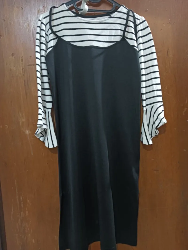Midi Dress Motif Salur photo 1