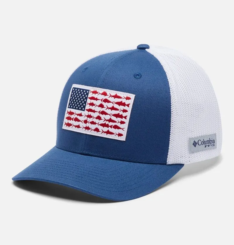 COLUMBIA PFG FISH FLAG MESH BALLCAP OUTDOOR ADVENTURE HIKING photo 1