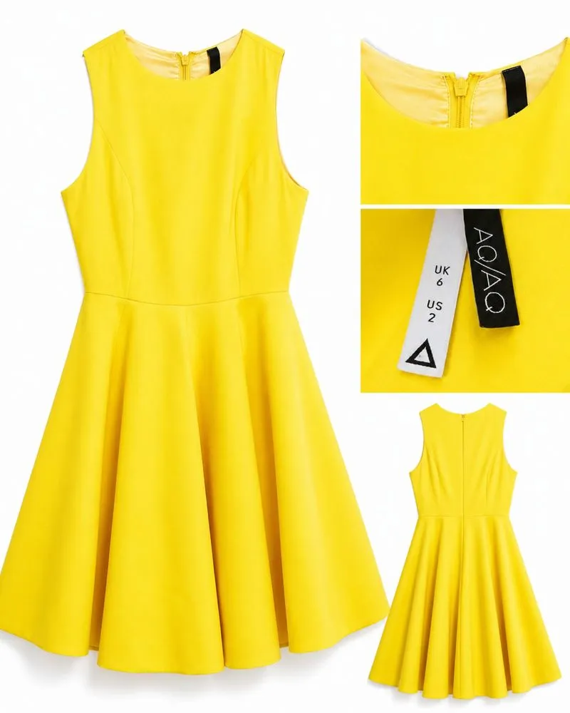 Yellow dress photo 1