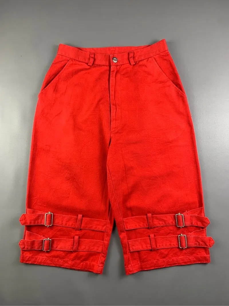 Red Bondage Belted Shorts (25) photo 1