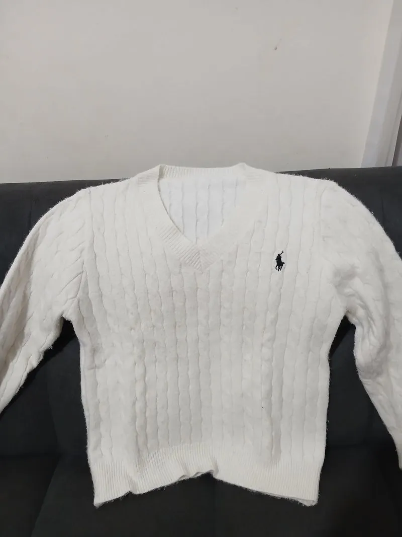Knitwear beige vneck  photo 1