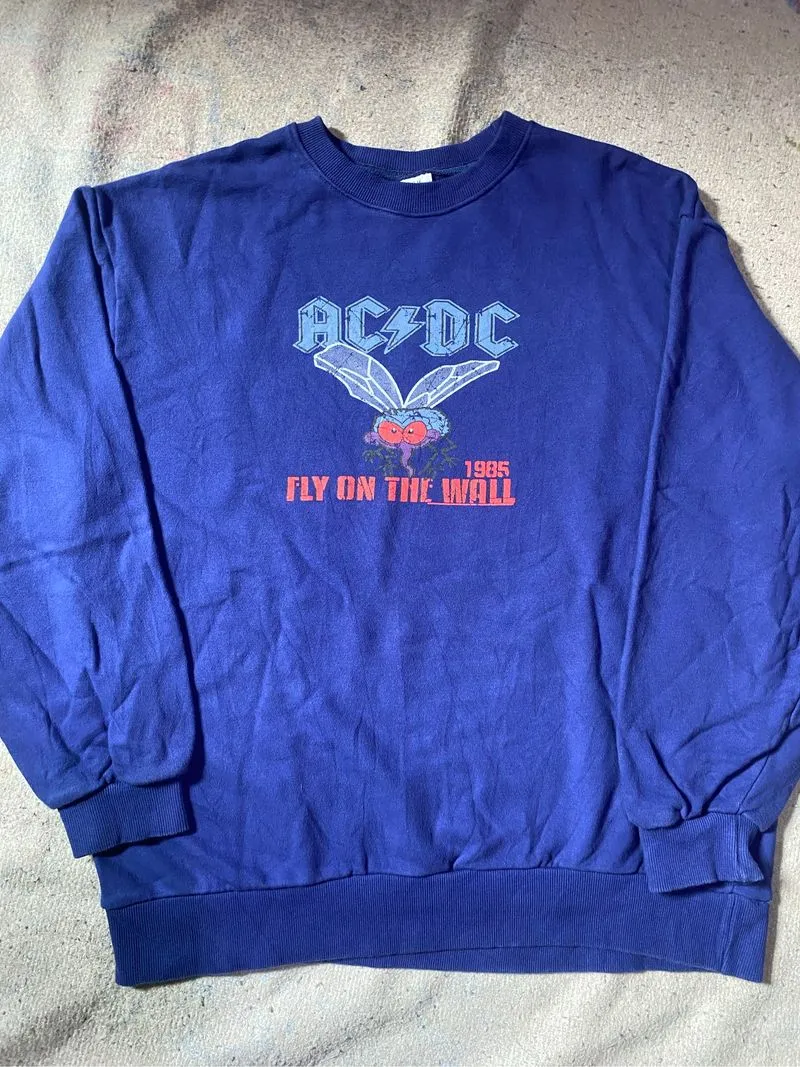 Crewneck ACDC Fly On The Wall 1985 Vintage Style  photo 1