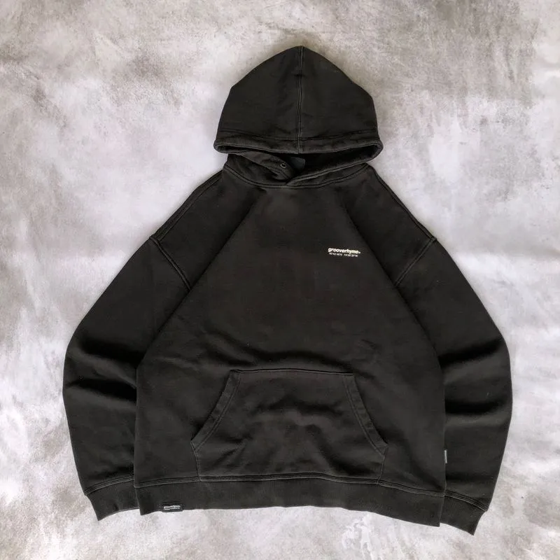 Grooverhyme Streetwear Casual Hoody Pria black photo 1
