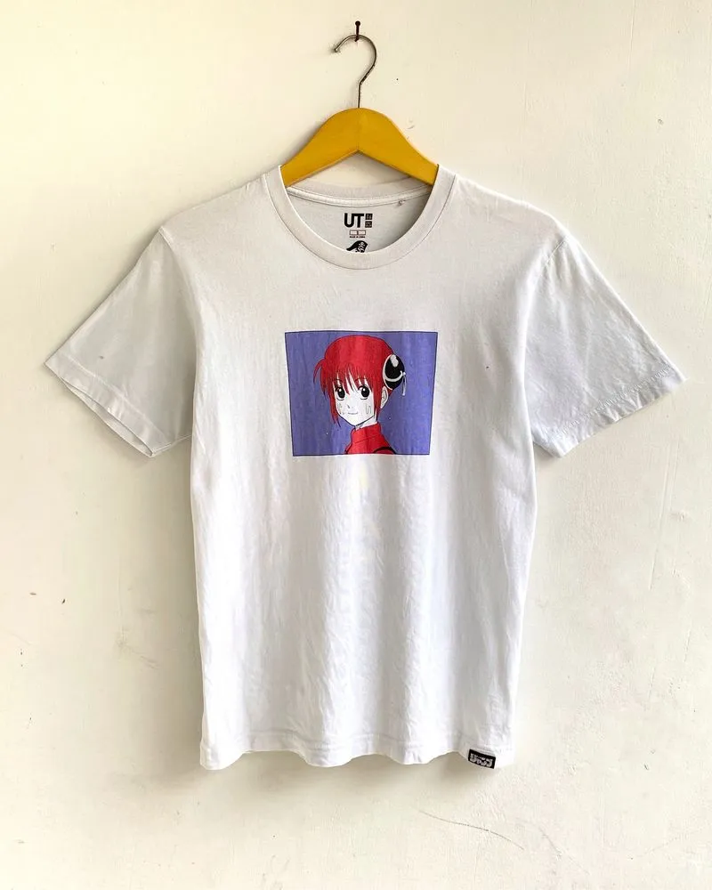 Uniqlo UT x Kagura Gintama Gintoki Sakata Anime White Tshirt photo 1