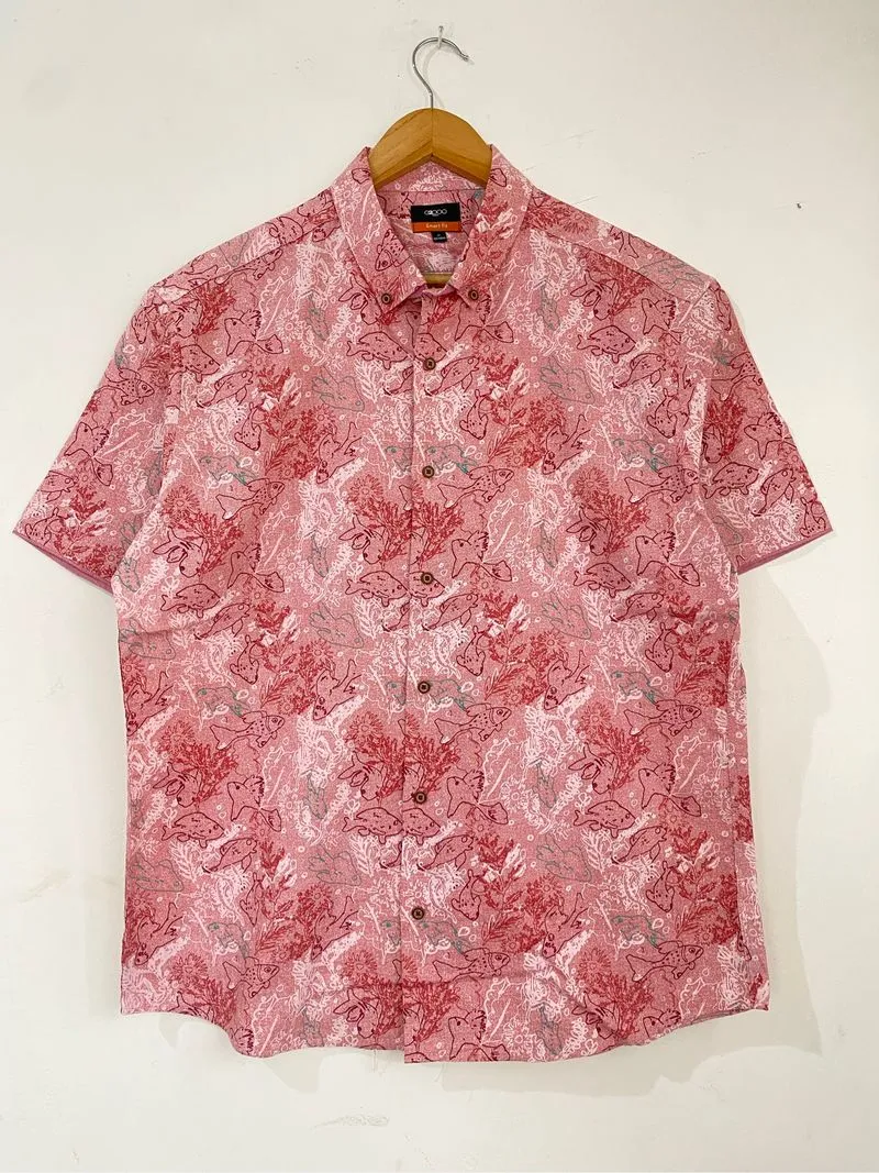 G2000 Casual shirt Pria white pink photo 1