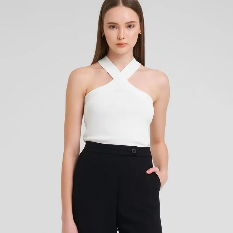 LOOKBOUTIQUESTORE - Vinia Halter Knit Top photo 1