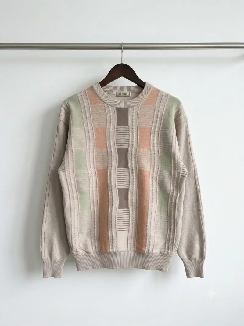 Rajut Motif Sweater Knitwear Vintage Pastel photo 1