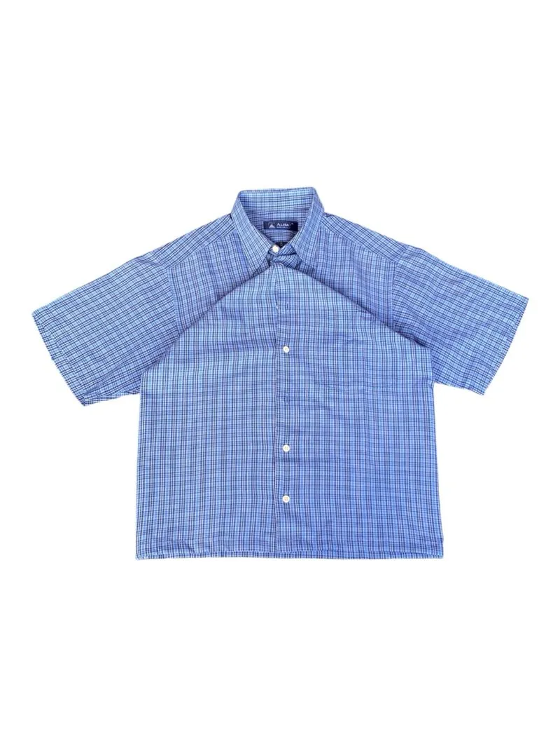 Alisan Crop Boxy Shirt Blue  photo 1