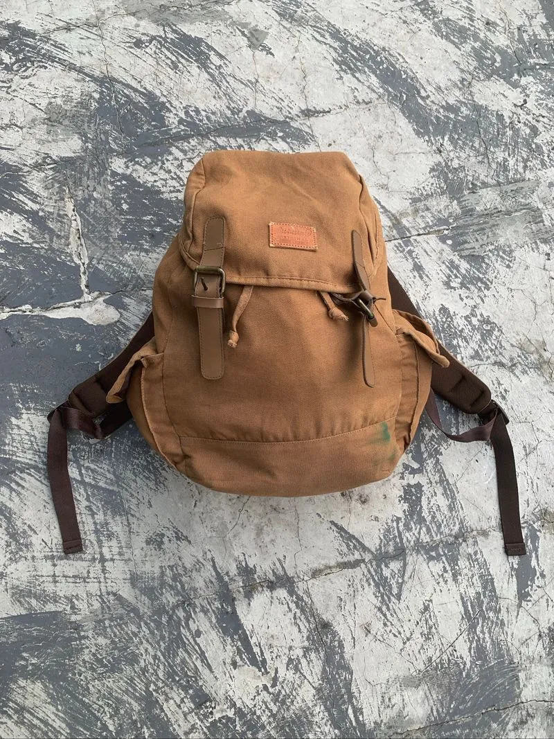 Vintage Military Rucksack Heavy Canvas photo 1