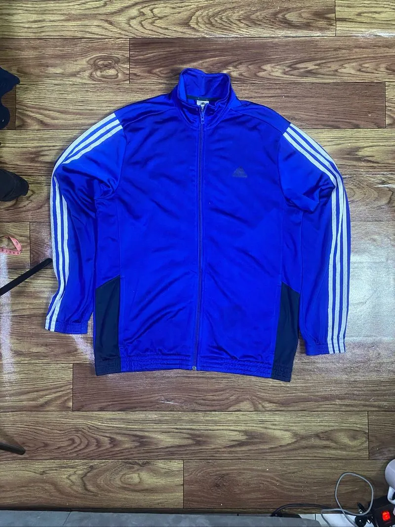Jaket Tracktop Adidas Original Biru - Size L Pria photo 1