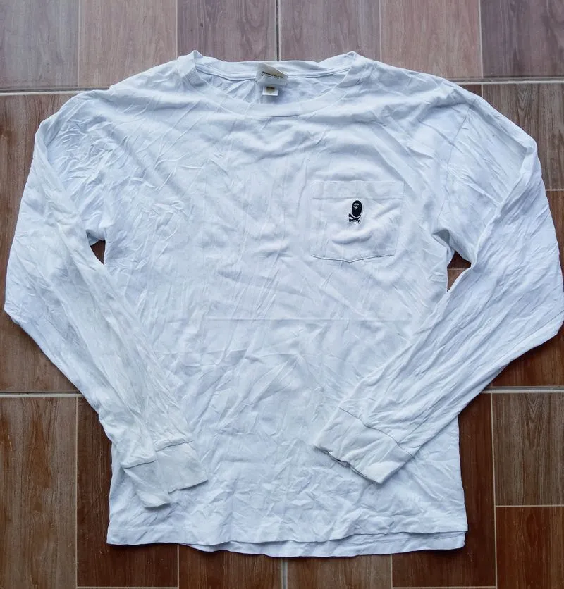 A Bathing Ape Casual T-shirt Pria white photo 1