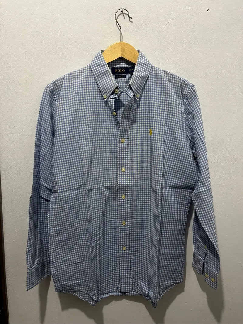 Kemeja Polo Custom Fit lengan panjang photo 1