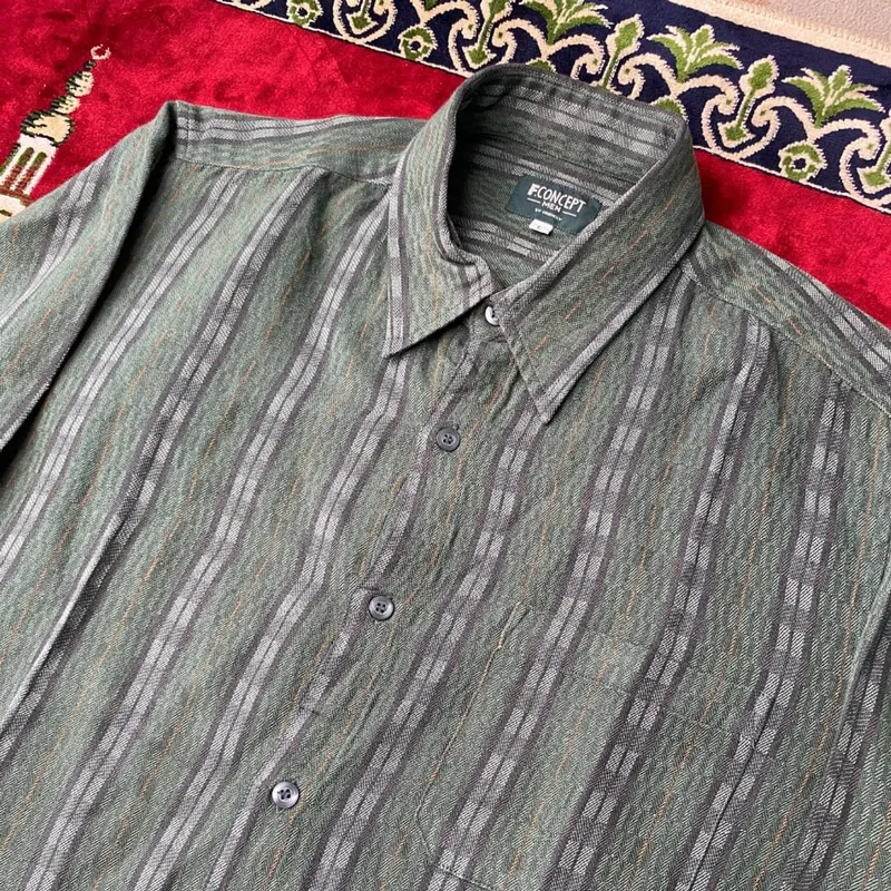 Vintage Indie Formal shirt Pria green photo 1