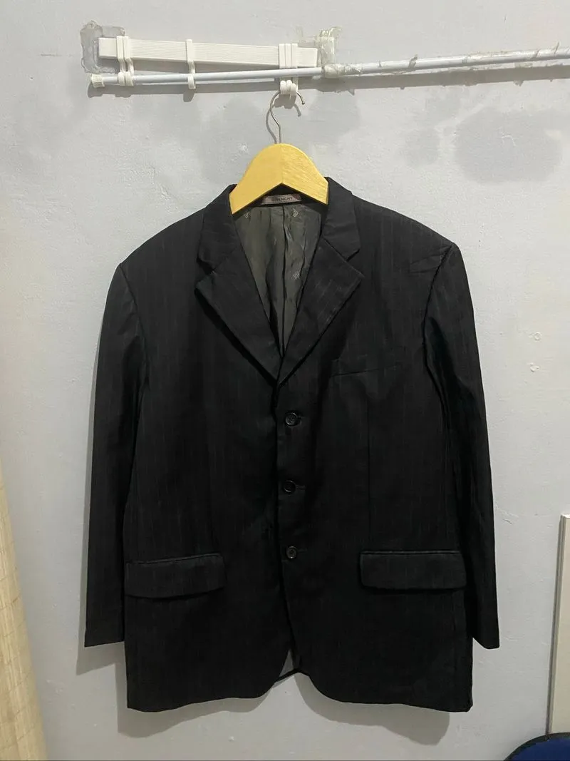 Givenchy Blazer Outer Jaket Salur Hitam photo 1