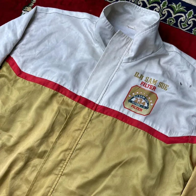 Vintage Sportswear Track jacket Pria gold white photo 1