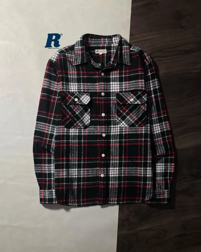 Heavy Flannel Shirt NATURAL STORY Size L photo 1