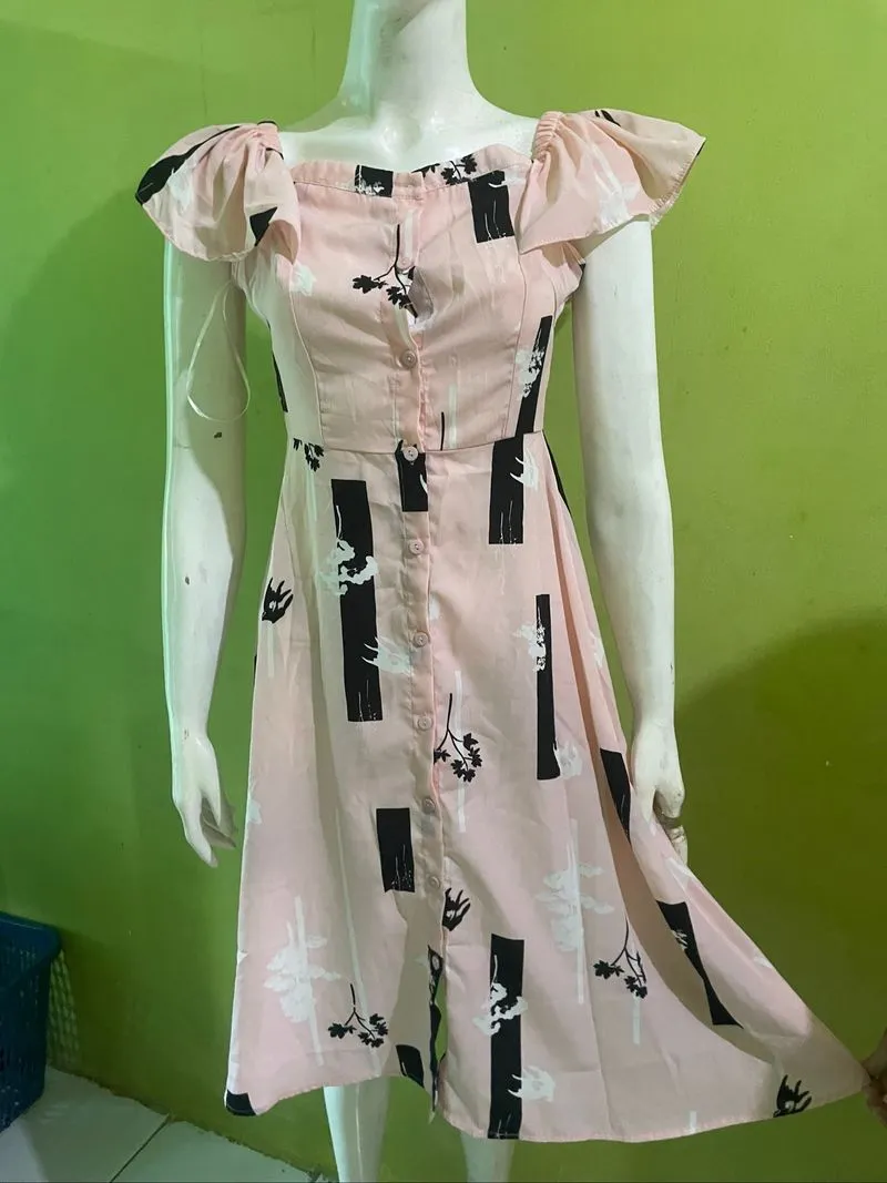 ZALORA All Size Dress Pink  photo 1
