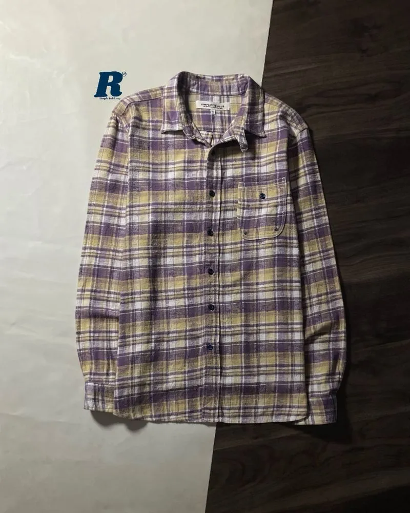 Flannel Workshirt SIMPLICITE PLUS JAPAN Size 40 fit L photo 1