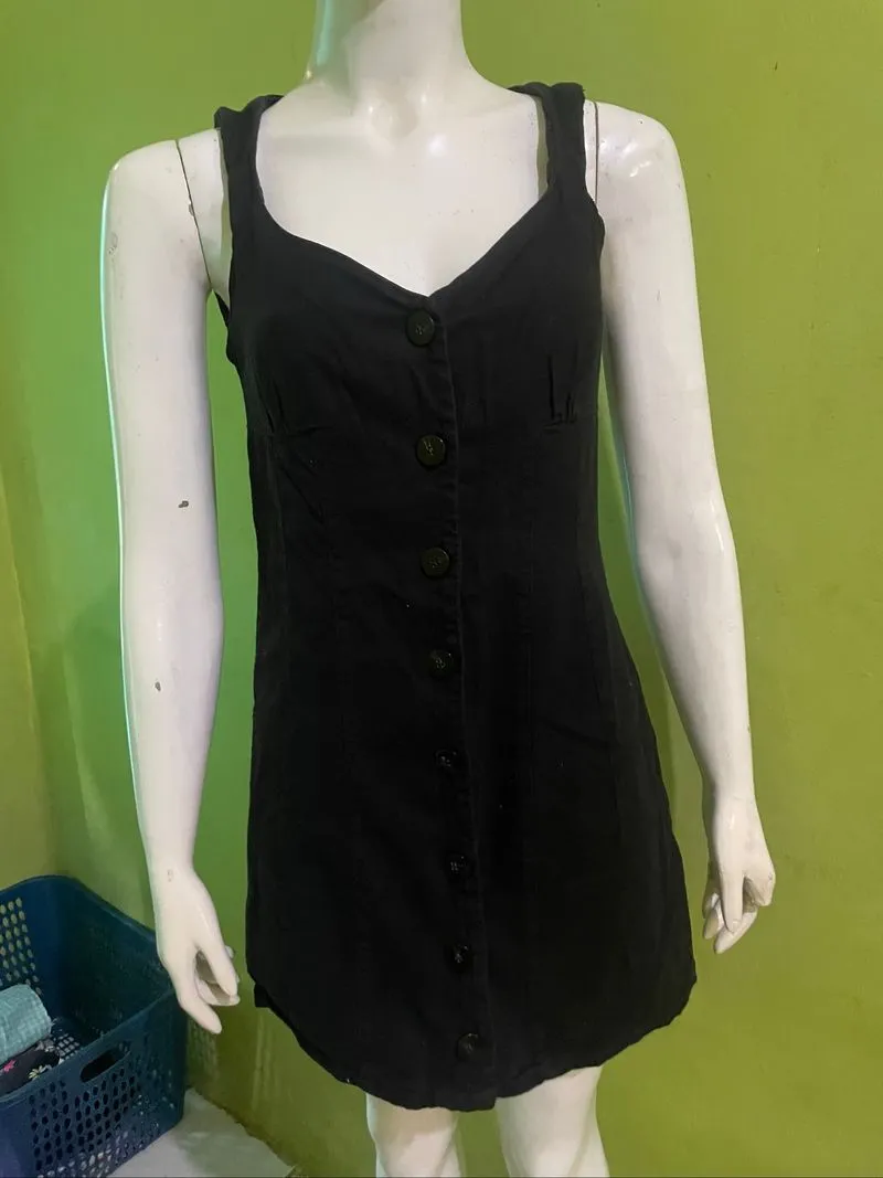 ZARA Black Rustic Dress photo 1