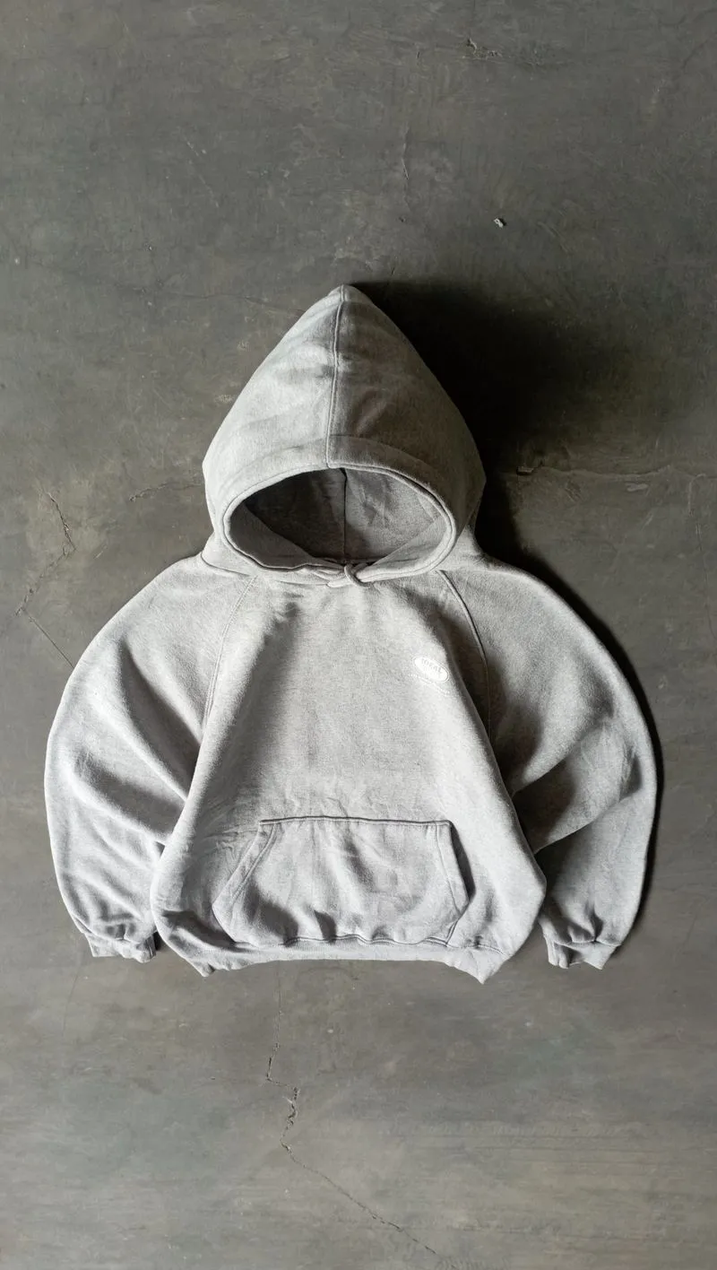 2000's Heavyweight Acover Gray Boxy Hoodie photo 1