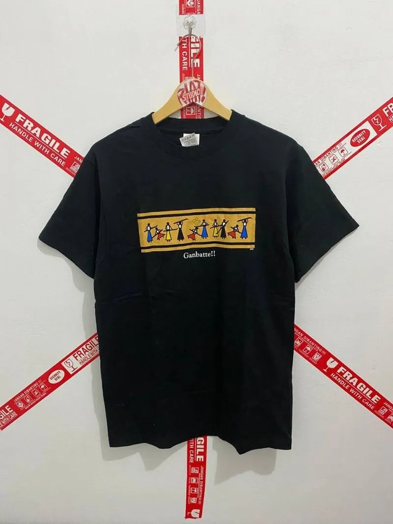Fruit of the Loom Vintage Y2K T-shirt Pria black photo 1