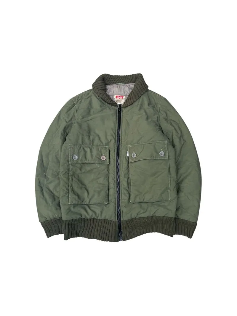 Vintage 80s Levis Double Big Pocket Padded Jacket photo 1