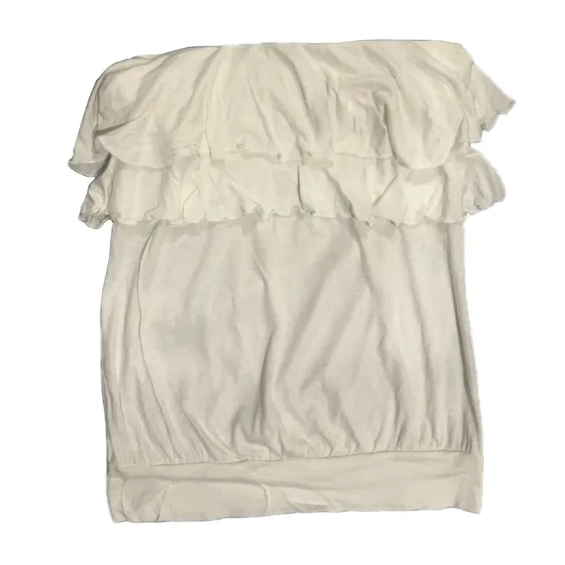 cute white tube top with layers photo 1