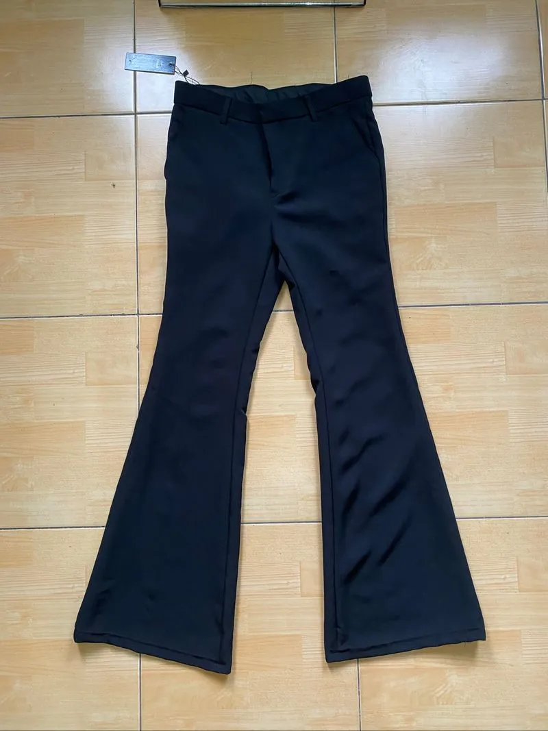 Celana bahan hitam flare bootcut photo 1