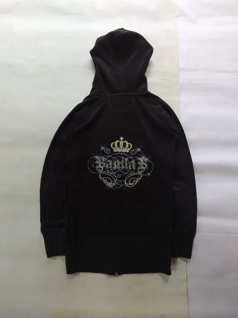 Y2k Banila b Valvet Ziphoodie no Juice Couture photo 1