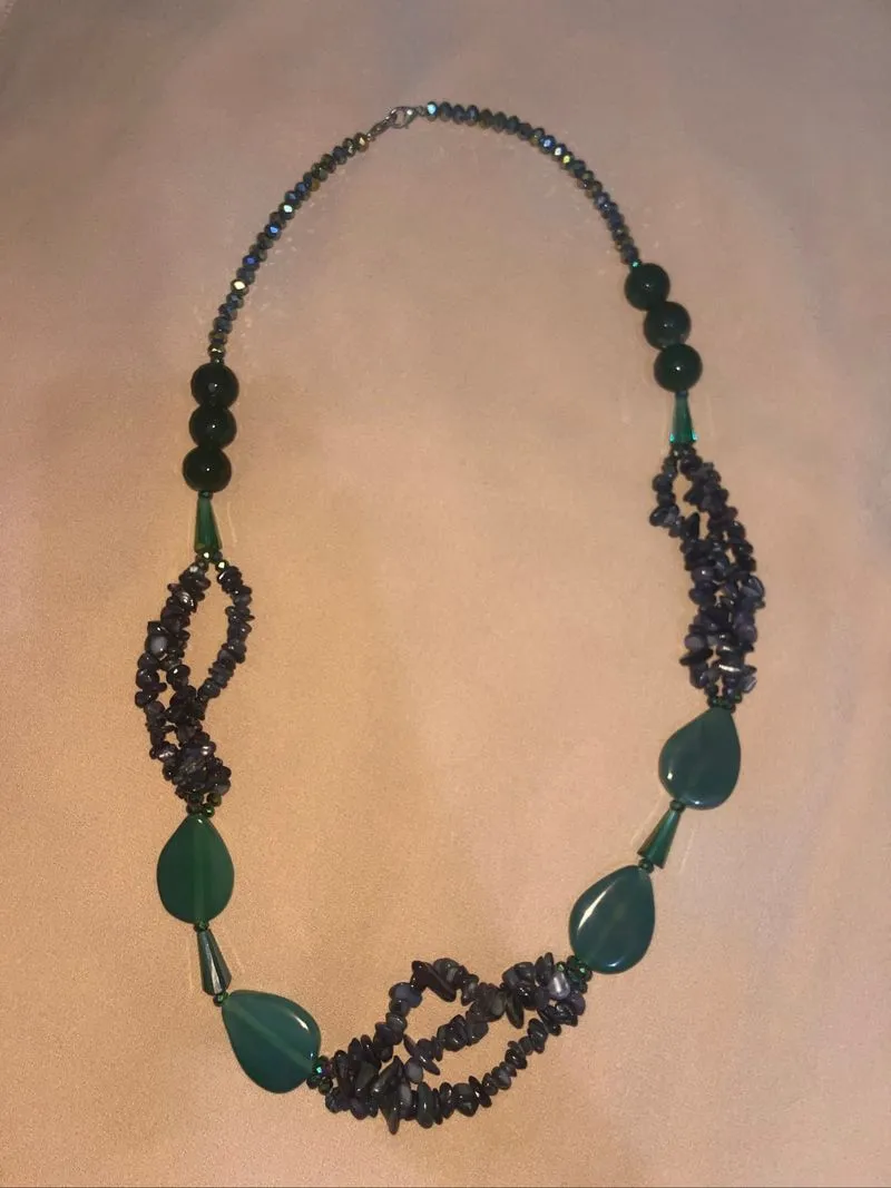 Kalung Vintage Manik Hijau 💚 photo 1