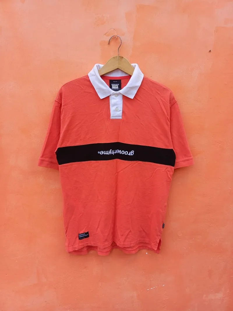 Rugby polo shirt groove rhyme kaos pendek branded photo 1